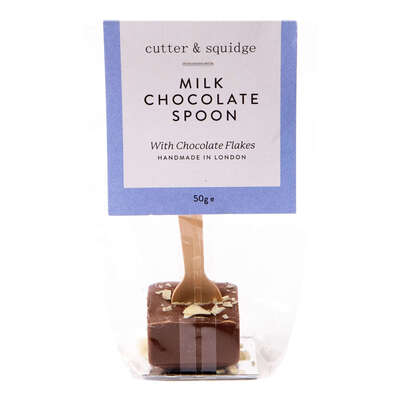 Milk & White Hot Chocolate Spoons - Pack Of 2