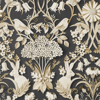 Dimensions Woodland Wallpaper Charcoal Fine Decor FD42948
