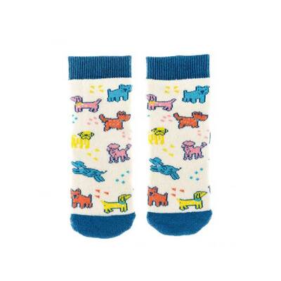 Squelch Wellies Tots Socks - Pastel Poodles