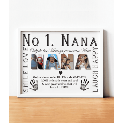 No 1 NANA Personalised Photo Frame - Nana Photo Gift