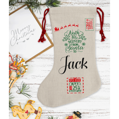 Personalised Children’s Traditional Christmas Stocking