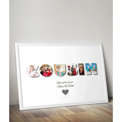 Personalised COUSIN Photo Gift
