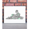 Go Karting Personalised Word Art Gift