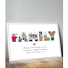 Personalised FAMILY Photo Collage Print - Family Gift Idea