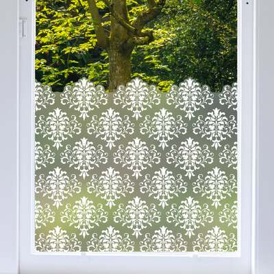 Zahedan Frosted Window Privacy Border - 1200(w) x 740(h) mm / White
