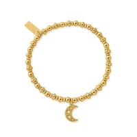Image of Didi Sparkle Starry Moon Bracelet - Gold