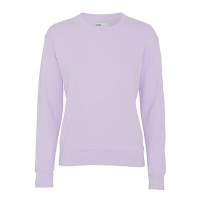 Classic Crew Organic Cotton Sweatshirt - Soft Lavender