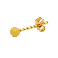Image of Single Colour Ball Earring - Yellow