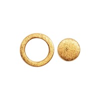 Image of Family Round Stud Earrings - Gold