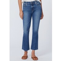 Image of Anessa High Rise Cropped Wide Leg Raw Hem Jeans - Blaine