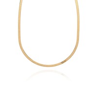 Image of Herringbone Chain Necklace - Gold