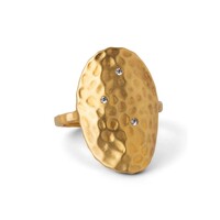 Image of Zola Hammered Ring - Gold
