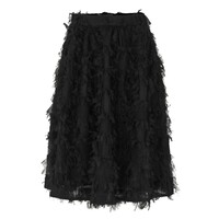 Image of Sirella Textured Midi Skirt - Black
