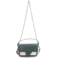 Image of Small Honey Florence Leather Bag - Green Mix