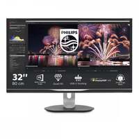 Image of PHILIPS 32", Black, LCD Monitor,QHD, Speakers, Height Adjustable