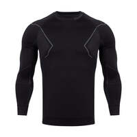 Image of Alpinus Mens Active Base Layer Thermoactive T-Shirt - Black/Gray