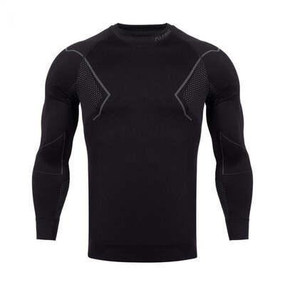 Alpinus Mens Active Base Layer Thermoactive T-Shirt - Black/Gray