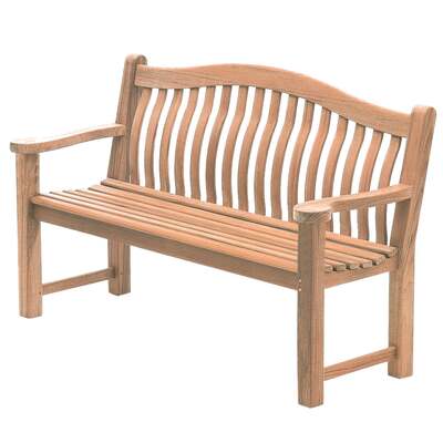 Alexander Rose Mahogany Turnberry Wooden Bench 5ft (1.5m)