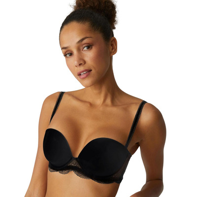 Simone Perele Karma Strapless Plunge Bra - Black - 32D