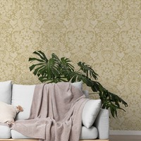 Image of Alchemy Wallpaper Collection Loxley Ochre and Gold Holden 65800