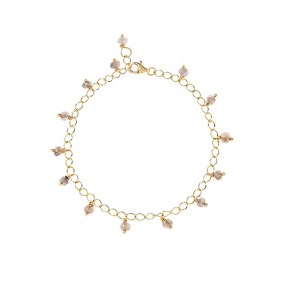 Terra Gold Chain Bracelet with Labradorite