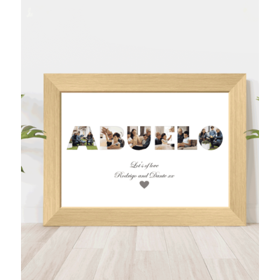 Personalised ABUELO Photo Collage Frame Gift