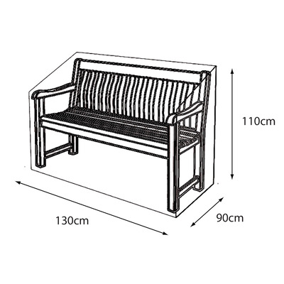 LG Outdoor 2 Seat Bench Deluxe Cover