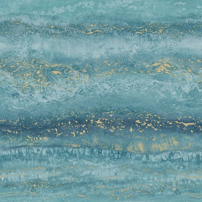 Semper Marble Wallpaper Teal / Gold Muriva 189504