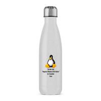 The Box Said Requires Windows 95 So I Installed Linux Water Bottle – Silver Glitter, One