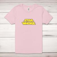 Star Whore Adult T-Shirt – Pastel Pink, Large