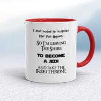 Take The Iron Throne Mug – White/Red, 10oz