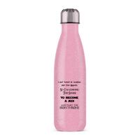 Take The Iron Throne Water Bottle – Pink Glitter, One