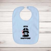 Sith Happens Baby Bib – Blue, One