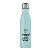 The Universe Made Of Morons Water Bottle – Blue Glitter, One