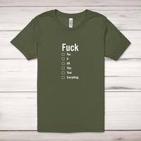 A Fuck For All Occasions Adult T-Shirt