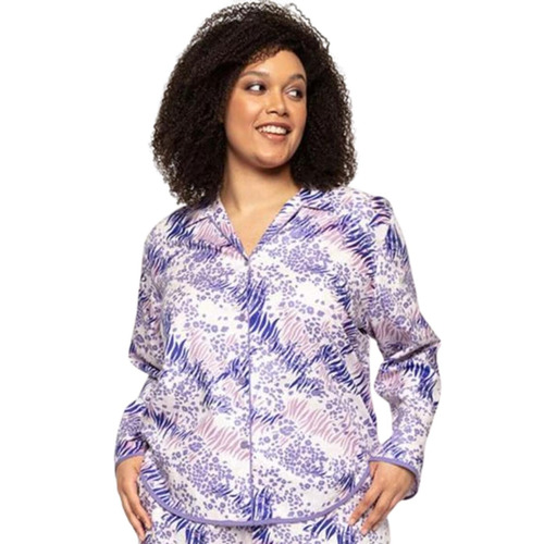 Cyberjammies Camila Long Sleeves Pyjama Top - Animal Print