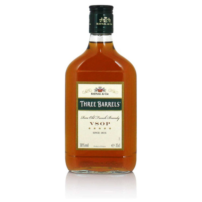 Three Barrels Rare Old French Brandy  35cl