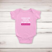 The Bitch Button Babygrow – Pink, 3-6 Months
