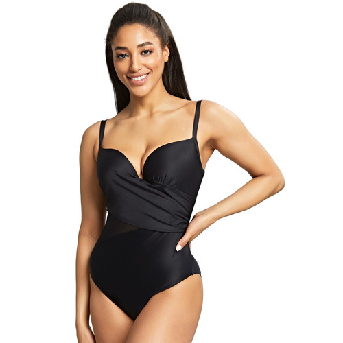 Panache Serenity Moulded Plunge Swimsuit - Noir