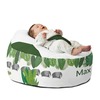 Image of GaGa Luxury Cuddlesoft Pre-Filled Washable Baby Bean Bag - Safari