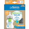 Image of Dr. Brown's Options+ Anti-Colic 150ml Wide Neck Glass Bottle Twin Pack
