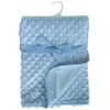 Image of Soft Touch Infant Bubble Embossed Micro Wrap with satin trim
