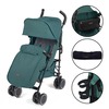 Image of Ickle Bubba Discovery Prime Stroller (Frame: Matt Black, Fabric Colour: Teal)