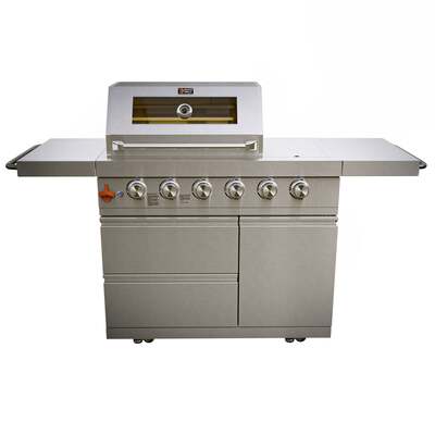 Draco Grills Z450 Deluxe 4 Burner Stainless Steel Gas Barbecue with Integrated Sear Station
