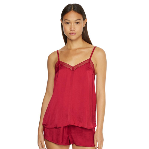 Tommy Hilfiger TH Ditsy Lace Pyjama Set - Royal Berry