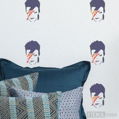 David Bowie Stencil - XS - A x B = 11.3 x 17.4 cm (4.4 x 6.8 inches)