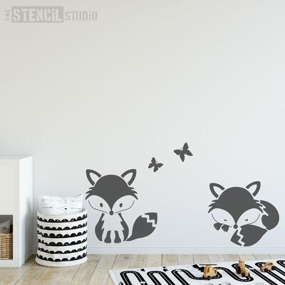 Foxes Stencil Set - M
