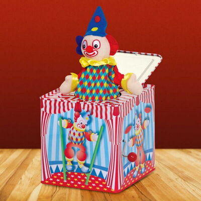 Musical Clown Pop Up Jack In The Box Toy