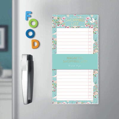 80 Page Magnetic Shopping List Notepad Fridge Door Planner