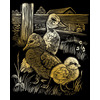 Chicks Hatchlings Gold Scraper Foil Engraving Art Kit & Tool